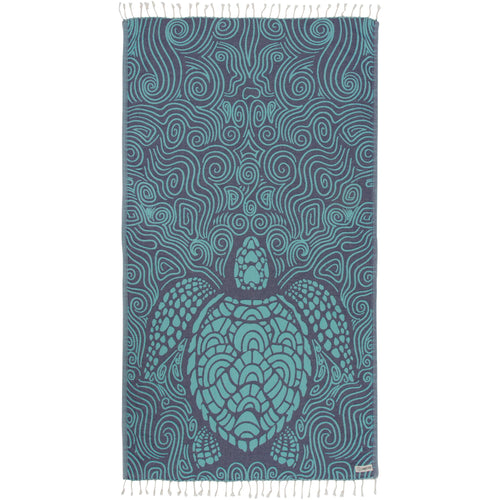 Mint Swirl Turtle Turkish Towel Wrap Towels Sand Cloud 