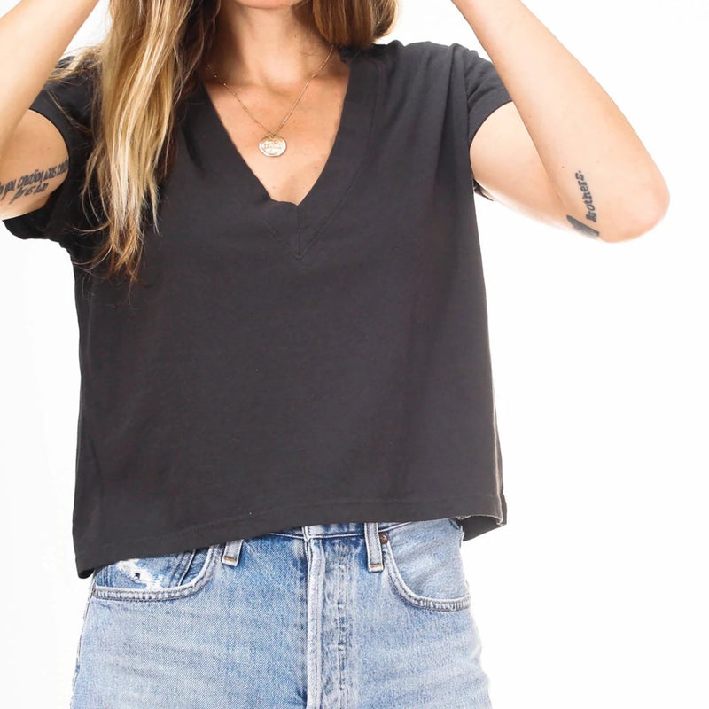 Alanis V-neck Perfect Recycled Cotton Tee Perfectwhitetees 