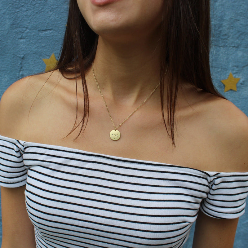 Aquarius - Zodiac Necklace Zodiac necklace Lucky Feather 