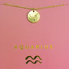 Aquarius - Zodiac Necklace Zodiac necklace Lucky Feather 