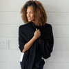Black Bubble Knit Dreamsoft Organic Cotton 3 in 1 Cozy Wrap Wrap Zestt Organics 