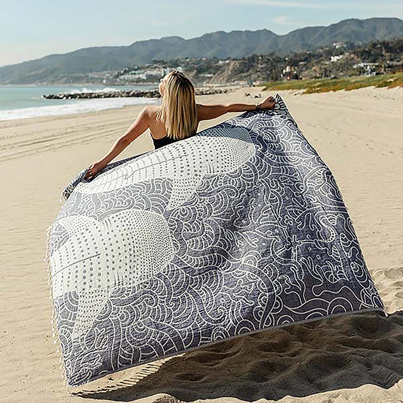 Blue Whale XL Turkish Towel Wrap – Seventeen birch