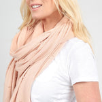 Blush Bubble Knit Dreamsoft Organic Cotton 3 in 1 Cozy Wrap Wrap Zestt Organics 