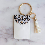 Bridget Leather Cardholder w/Bangle Pretty Simple White 