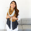 Bronze Color Block Dreamsoft Organic Cotton 3 in 1 Cozy Wrap Wrap Zestt Organics 