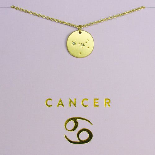 Cancer - Zodiac Necklace Zodiac necklace Lucky Feather 
