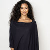 Elegant Poncho - Soft black Ponchos Be Love Apparel 