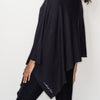 Elegant Poncho - Soft black Ponchos Be Love Apparel 