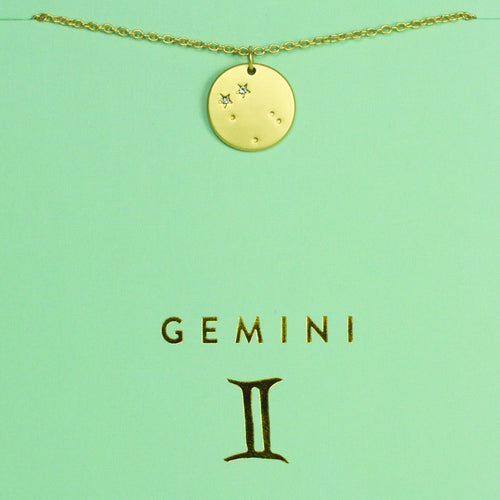 Gemini - Zodiac Necklace Zodiac necklace Lucky Feather 