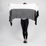 Gray Color Block Dreamsoft Organic Cotton 3 in 1 Cozy Wrap Wrap Zestt Organics 