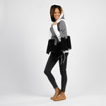 Gray Color Block Dreamsoft Organic Cotton 3 in 1 Cozy Wrap Wrap Zestt Organics 