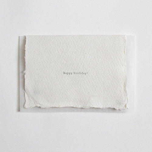 Happy Birthday Letterpress Mini Card Belinda Love Lee Paperie 