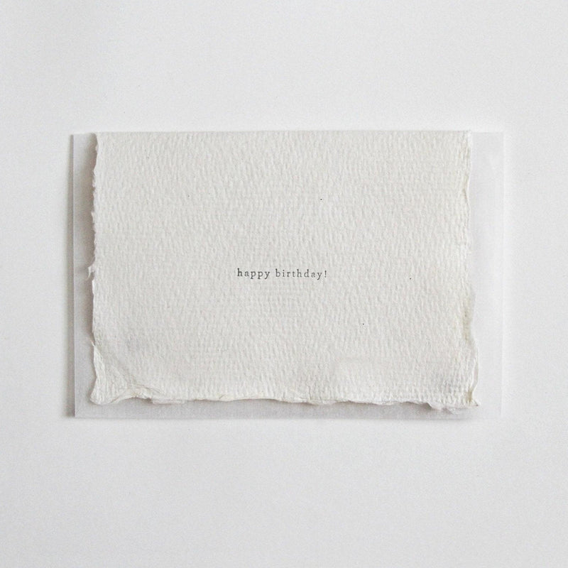 Happy Birthday Letterpress Mini Card Belinda Love Lee Paperie 