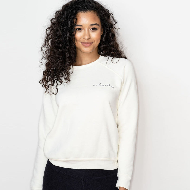 I Choose Love (Moon) Fleece Sweatshirt Tops Be Love Apparel 