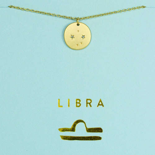 Libra - Zodiac Necklace Zodiac necklace Lucky Feather 
