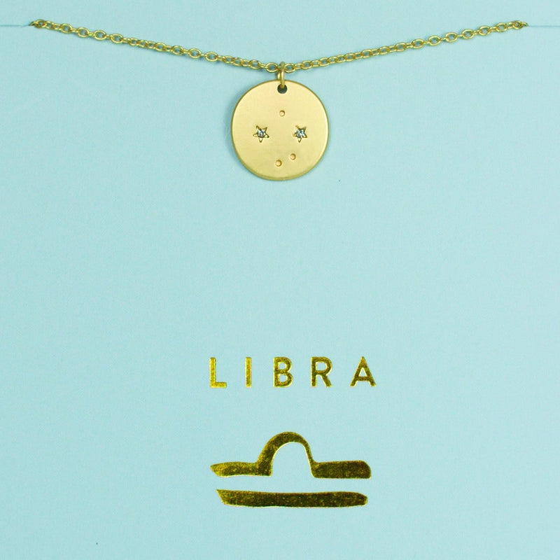 Libra - Zodiac Necklace Zodiac necklace Lucky Feather 