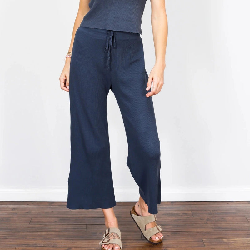 Maggie Perfect Waffle Weave Lounge Pant Perfectwhitetees Night XS 