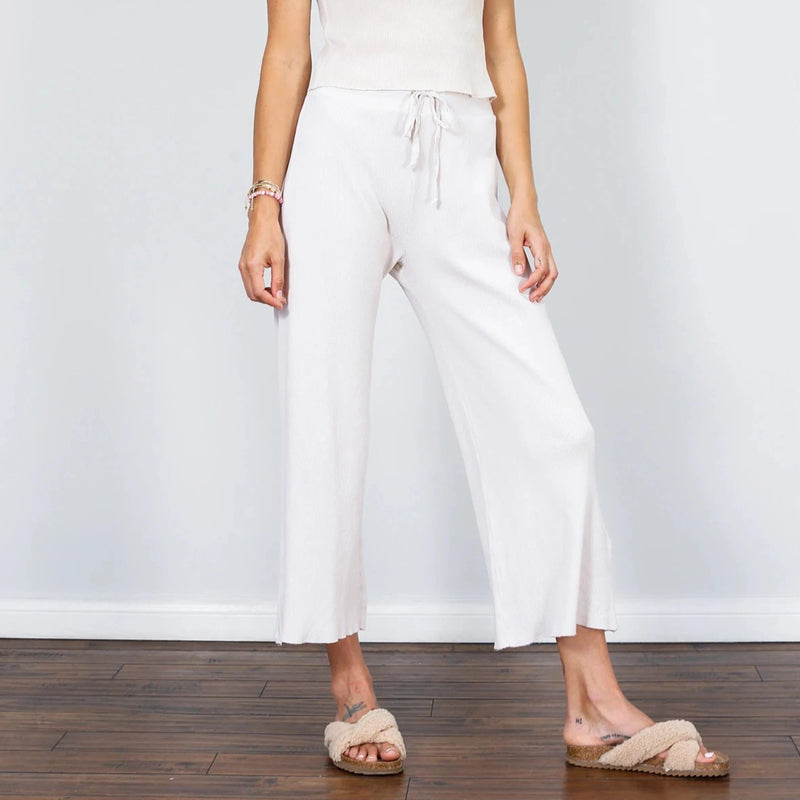 Maggie Perfect Waffle Weave Lounge Pant Perfectwhitetees Sugar XS 