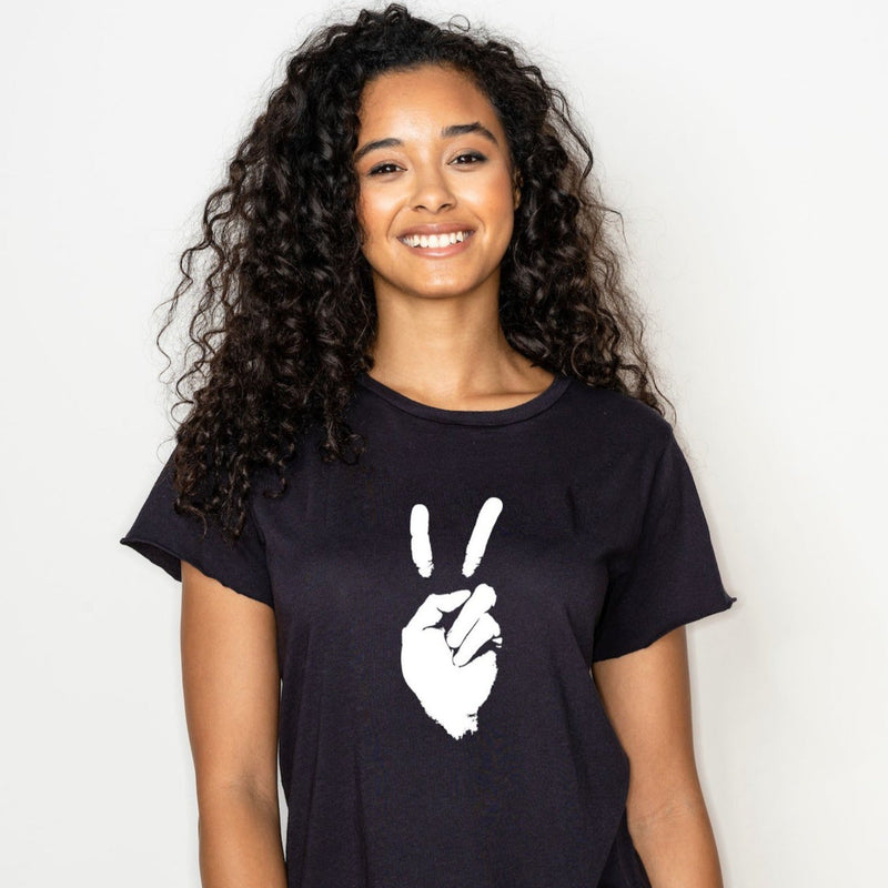 Peace Sign Tee Tops Be Love Apparel 