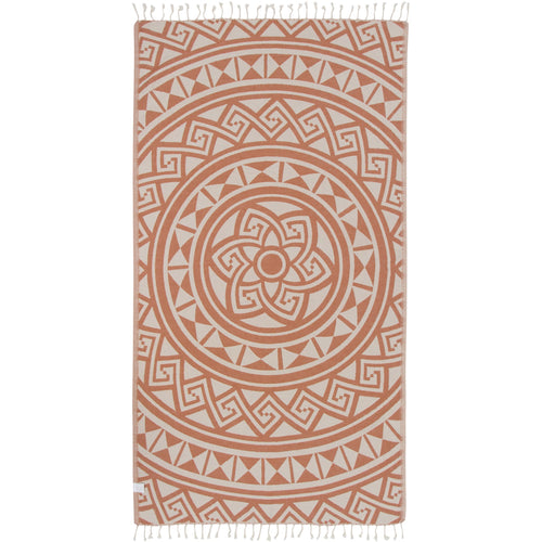 Rust Mandala Turkish Towel Wrap Towels Sand Cloud 