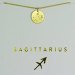 Sagittarius - Zodiac Necklace Zodiac necklace Lucky Feather 