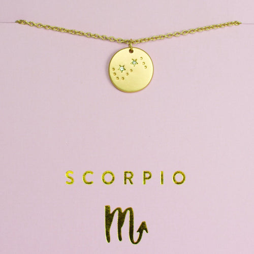 Scorpio - Zodiac Necklace Zodiac necklace Lucky Feather 