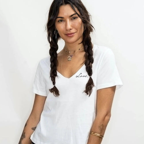 V-Neck Tee - love Tops Be Love Apparel 