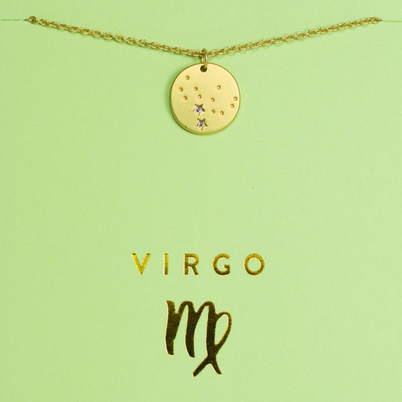 Virgo - Zodiac Necklace Zodiac necklace Lucky Feather 