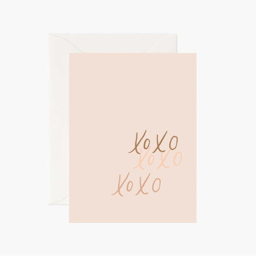 XOXO Blush Notecard Note cards Emerald Fox Press LP 
