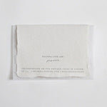 XOXO Letterpress Mini Card Belinda Love Lee Paperie 