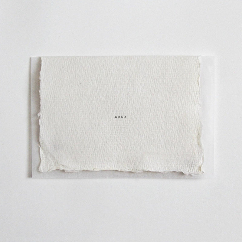 XOXO Letterpress Mini Card Belinda Love Lee Paperie 